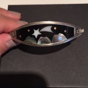 Sterling Silver hinge bangle